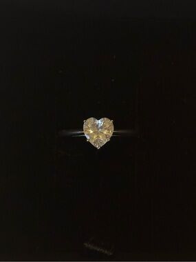 Thomas Sabo Heart-Shaped Clear Stone Ring - Silver 925 — Size 7 (EU 54)